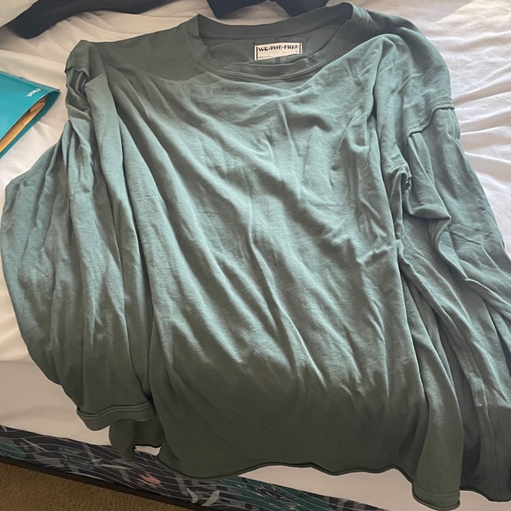We The Free Olive Green Tee - Picture 2 of 3